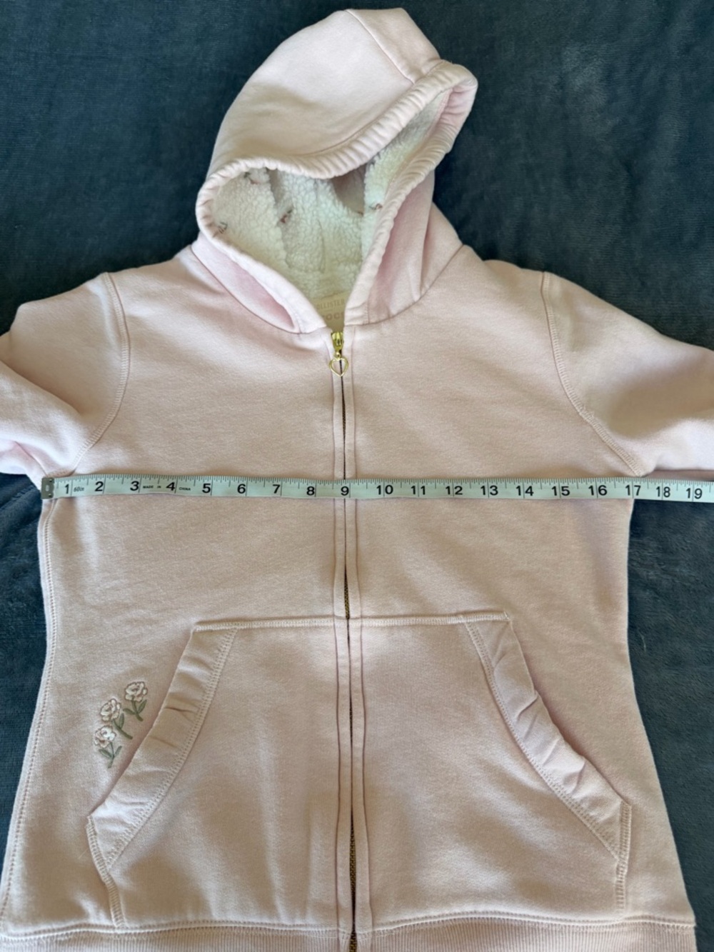 Hollister x Crocs Sherpa-Lined Zip-Up Pink Milk Hoodie Jacket Size S - Picture 14 of 14